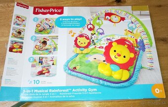 Detská hracia podložka FISHER Price 3in1 musical rainforest - 2