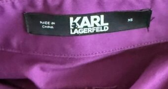 Karl Lagerfeld fialové šaty - 2