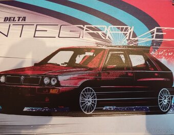 Lancia Delta integrale retro tabuľka na stenu - 2