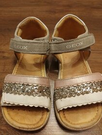 Dievčenské kožené sandále, topanky - 2