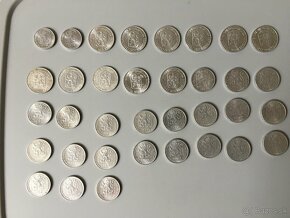 Predám československé mince 1919 - 1992 aj po 1 kuse - 2