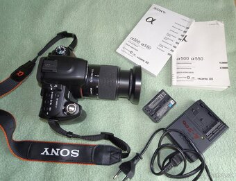 Predám kvalitnú japon. zrkadlovku SONY DSLR A500. - 2