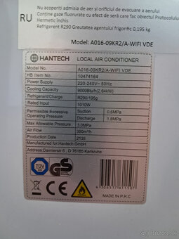 Smart mobilná klimatizácia Hantech 9 000 Btu - 2