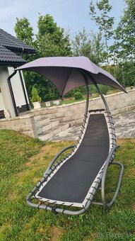 Predám 2 záhradné hojdacie kreslá ModernHome s baldachýnom - 2