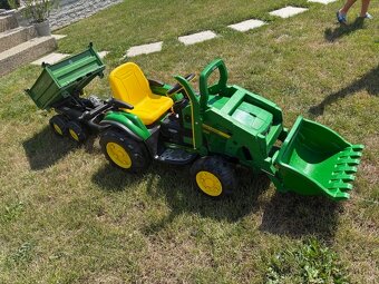 Predám detský traktor Johandeer ( Peg perego ) na baterku - 2