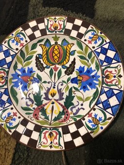 Porcelánové maľované taniere na stenu - 2