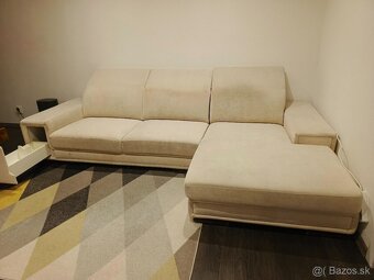 Béžová rohová sedačka - 2