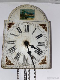 Starožitné kyvadlové nástenné hodiny - 2