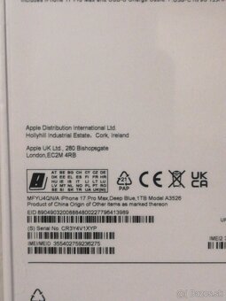 IPhone 17Pro Max 1TB Deep Blue - 2