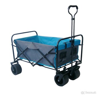 Skladací prepravný vozík PREMIUM - hrubé kolesá - 2