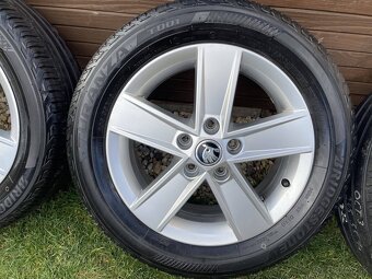 Orig.skoda Alu Disky letné 5x112 ET48 205 55 16 Audi VW - 2
