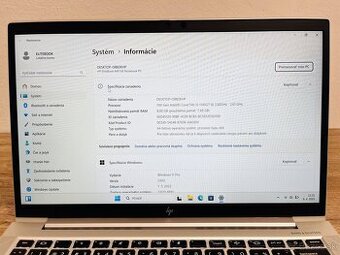 Predám HP Elitebook 830 G8/8GB RAM/256GB SSD/W11 - 2