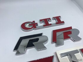 Rline / GTI / TDI 3D nalepovacie nápisy na Volkswagen - 2