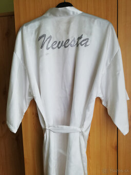 Svadobný župan - Nevesta - S/M - 2