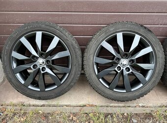 originální ALU kolesá škoda crystal black 5x112 - 2