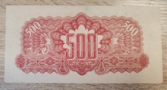 500 koruna, 1944, 2 x SPECIMEN, séria AE - 2
