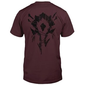 Tričko World of Warcraft Horde Bones Crest Maroon (veľ. M) - 2