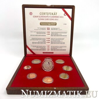 Sada mincí SR/2011/Majstrovstva sveta IIHF/PROOF LIKE/DREVO - 2