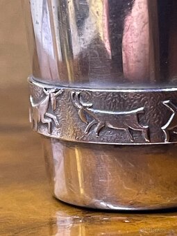 starozitny strieborný pohárik - 2