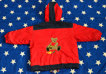 Stredne hruba bunda s mackom, vel. 104-110 - 2