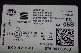 seat ateca svetlo led 2021+ - 2