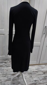 Čierne zavinovacie šaty - 2