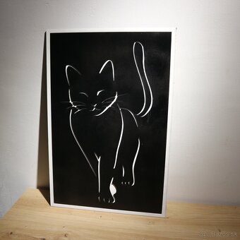 3D Obraz Walking Cat - 2