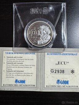 Predam striebornu medailu 8.5g .999 proof 1996 - 2