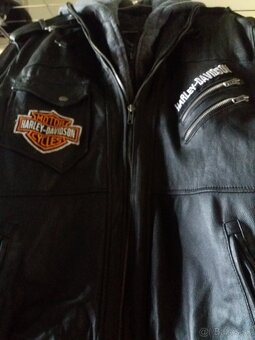 Kozena Bunda S Nasivkami Harley Davidson XL - 2