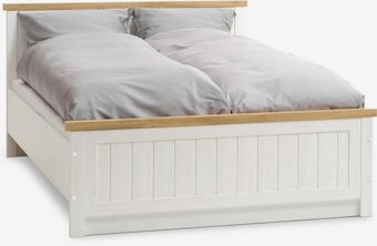 Posteľ 160 x 200 a nočné stolíky (biela farba) - 2