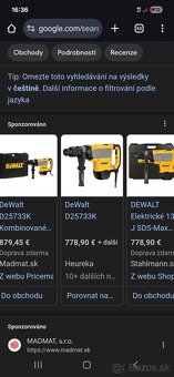 DeWalt D25733K Kombinované kladivo SDS Max 1600W, 13,3J - 2