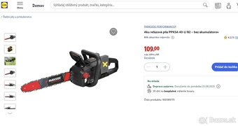 PARKSIDE PERFORMANCE®Aku reťazová píla PPKSA 40-Li - 2