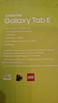 Samsung galaxy tab E - 2