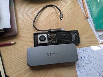 ORICO externý box pre M.2 disky, 20Gbps, ventilátor - 2