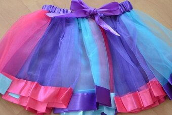 Tutu sukňa rôzne farby a veľkosti farebna unicorn - 2