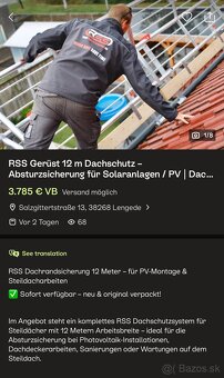 RSS Dachrandsicherung 12 Meter – für PV-Montage - 2