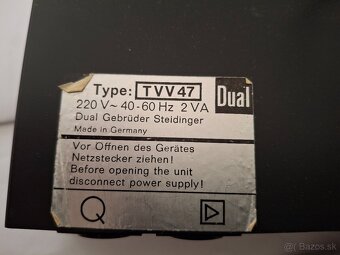 Gramofón predzosilnovac Dual TVV47 - 2