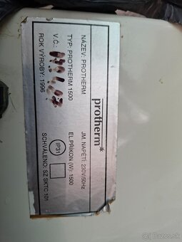 Elektrický nástenný konvektor zn. Protherm 1500W - 2