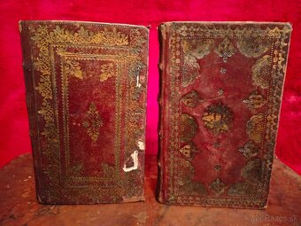 2 dielna súprava ornamentovana väzba pozlátené Trnava 1735 - 2