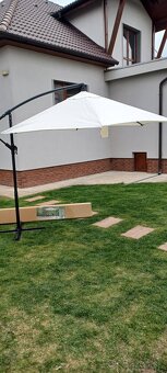 Slnečník biely 3m - 2