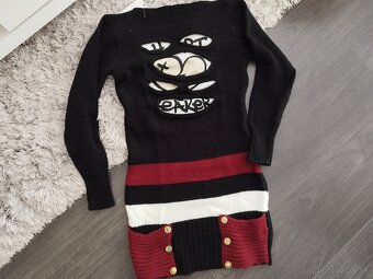 Dámsky pulóver čierny S/36 - 2