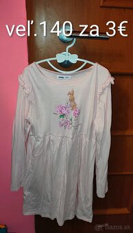 Šaty s dlhým rukávom veľ.140 - 2