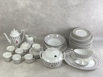 Porcelánový obedový a čajový servis - 2