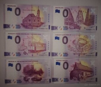 0€ / 0 euro suvenírová bankovka - 2