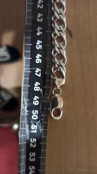 Nová Strieborná retiazka 925, 50cm ,73,35g - 2