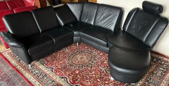 Luxusní rohová kožená sedací souprava, 3199 - 2
