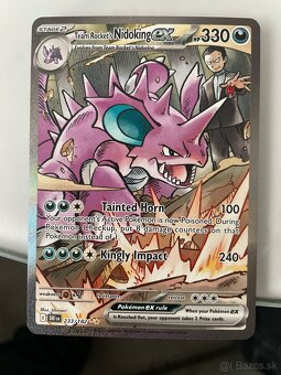 Pokémon karta Team rocket´s NIDOKING EX - 2