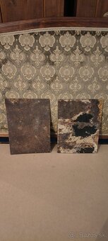 Vintage plechové písmená B a A - 2