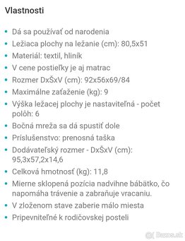 Postieľka Cozee - 2