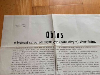 Zaujímavý plagát z roku 1910 - 2